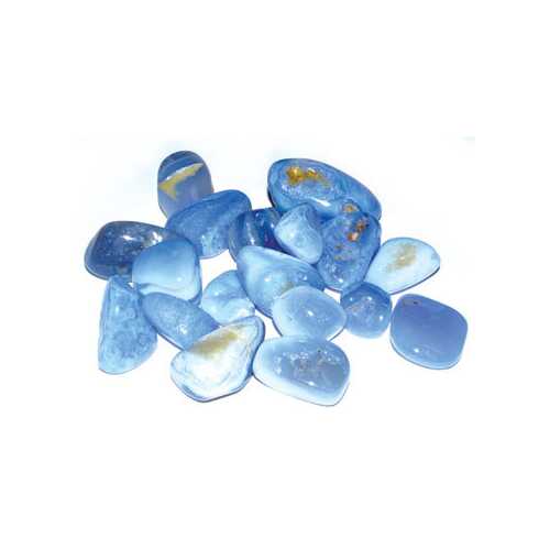 1 lb Agate, Blue Lace tumbled stones                                                                                    