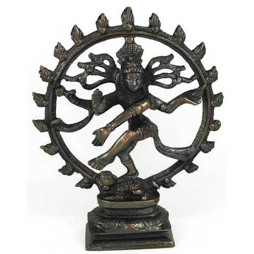 Antiqued Bronze Shiva Dancing Statue                                                                                    