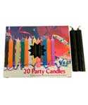 1/2" Black Chime Candle 20 pack                                                                                         