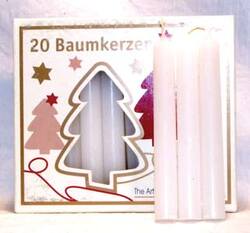 1/2" White Chime Candle 20 pack                                                                                         