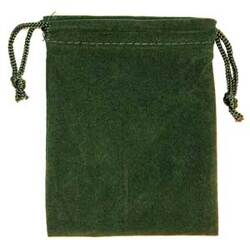 Green Velveteen Bag                                                                                                     