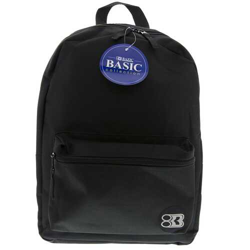 Case of [12] 16" Basic Black Backpack