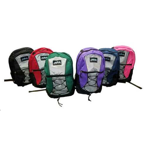 Case of [24] 17" Arctic Star Classic Bungee Backpack