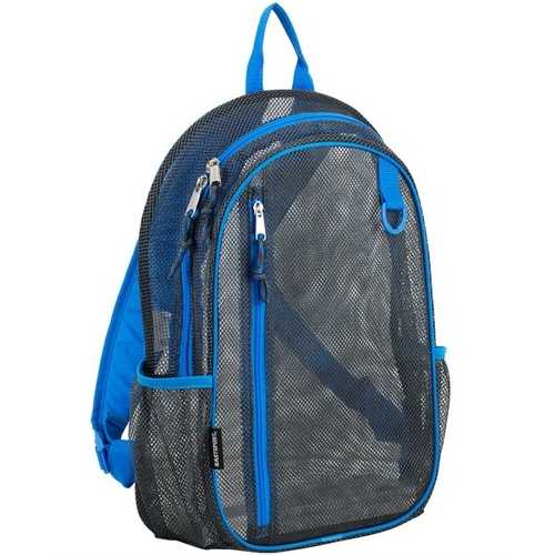 Case of [12] 17" Eastsport Classic Metro Mesh Backpack - Blue