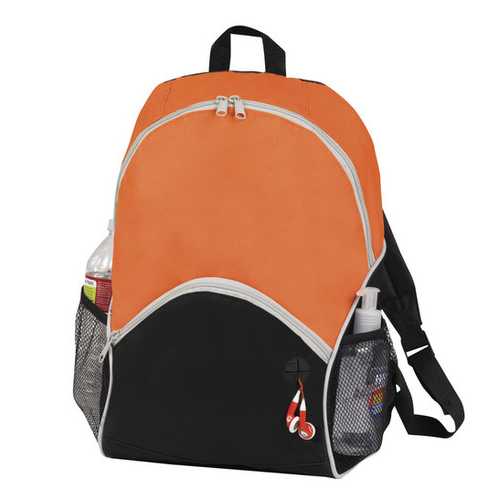 Case of [25] 16" Classic Orange Backpack - 2 Side Mesh Pockets