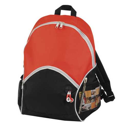 Case of [25] 16" Classic Red Backpack - 2 Side Mesh Pockets