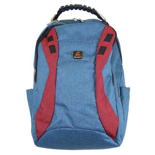 Case of [12] 17" Premium Padded Laptop Backpacks - Blue & Red