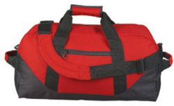 Case of [24] Duffel Bags -Red w/Black, 18"