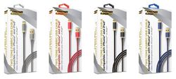 Category: Dropship Electronics, SKU #2339574, Title: . Case of [48] 6Ft 2 Tone Gold Tipped Fabric Iphone Cable .