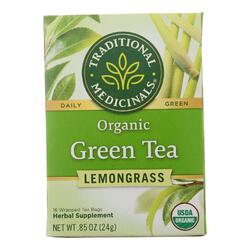 Traditional Medicinals Organic Golden Green Tea - 16 Tea Bags - Case of 6