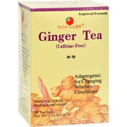 Health King Medicinal Teas Ginger Herb Tea - Caffeine Free - 20 Tea Bags