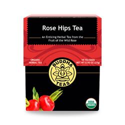 Buddha Teas - Organic Tea - Rosehips - Case of 6 - 18 Count