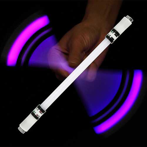Children Colorful Special Illuminated Anti-fall Spinning Pen Rolling Pen  A16 black (lighting section)