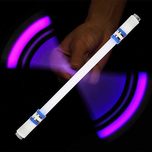 Children Colorful Special Illuminated Anti-fall Spinning Pen Rolling Pen  A16 blue (lighting section)