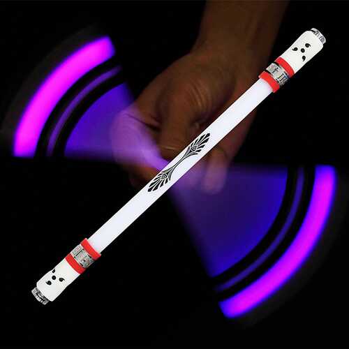 Children Colorful Special Illuminated Anti-fall Spinning Pen Rolling Pen  A20 red (lighting)