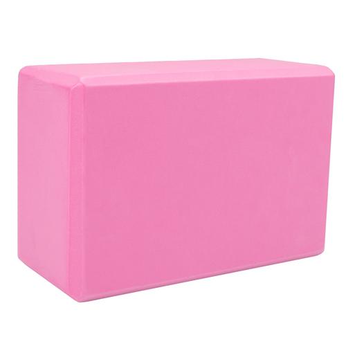 Large High Density Pink Foam Yoga Block 9 x 6 x 4