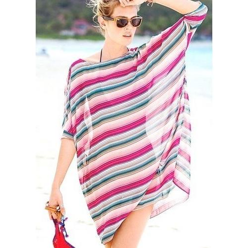 Colorful Lightsome Sheer Chiffon Cover-Up