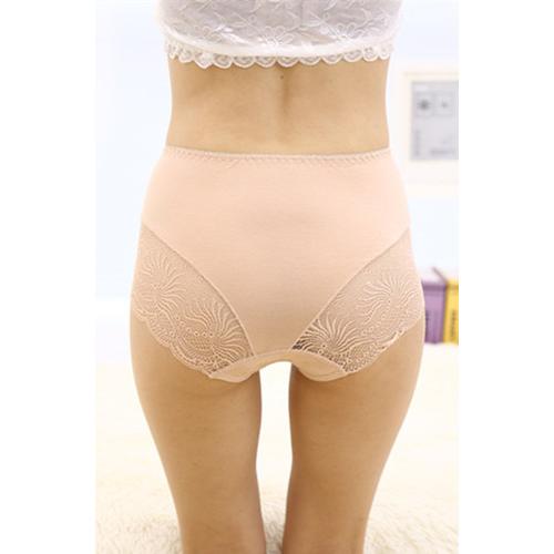 Aprioct Lace Floral Seamless Panty