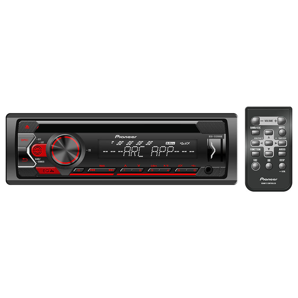 Audiopipe RAC103 In-Dash Radio AM//FM//CD//USB With Remote /& Sub Out