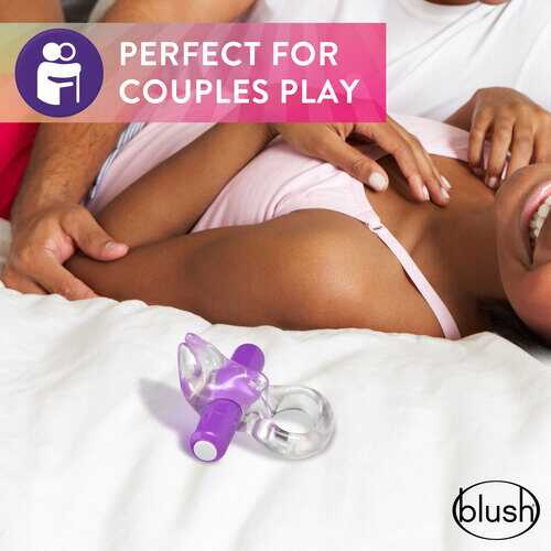 Play With Me  Bull Vibrating C-Ring - Purple