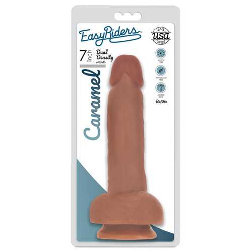 Easy Riders 7" Slim Dong With Balls - Caramel