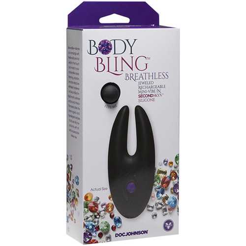 Body Bling - Clit Cuddler Mini-Vibe in Second  Skin Silicone - Purple