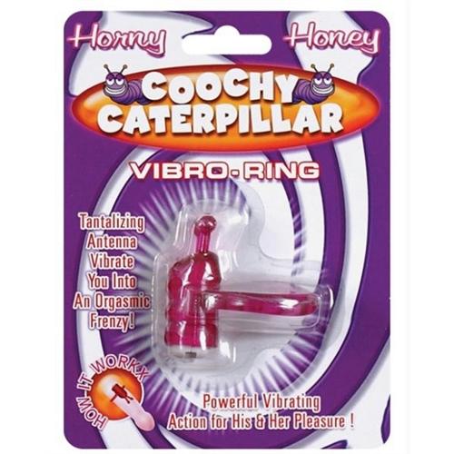 Horny Honey Vibro Ring Coochy Caterpillar - Magenta