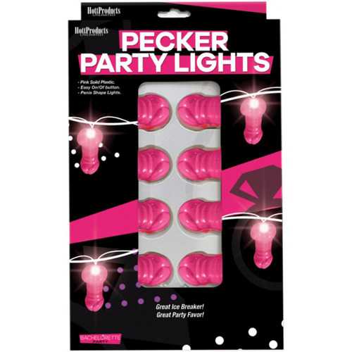 Light Up Pink Pecker String Lights