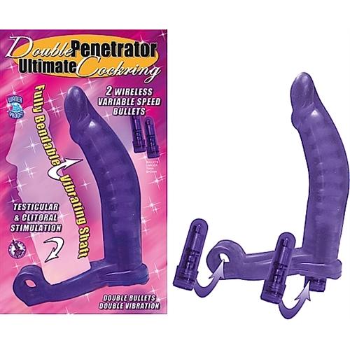 Double Penetrator Ultimate Cockring-Purple