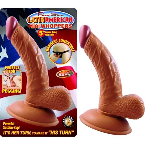 Latin American Mini Whoppers%-Inch Curved Dong  With Balls - Latin