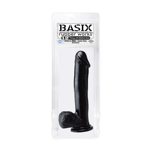 Basix Rubber Works 12 Inch Suction Cup Dong