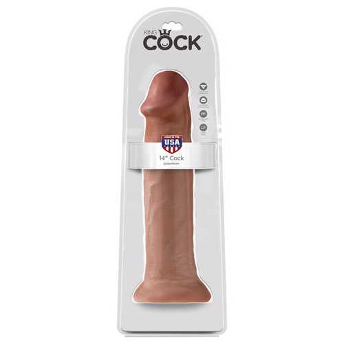 King Cock 14" Cock - Tan