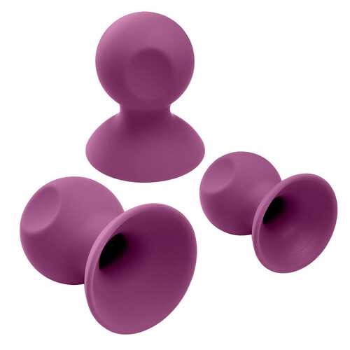 Cloud 9 Health and Wellness Nipple and Clitoral Massager Suction Set - Purple