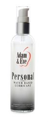 Adam and Eve Personal Water Based Lubricant 4 Oz