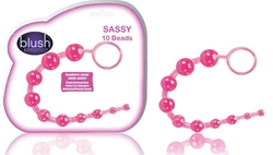 Sassy 10 Anal Beads - Pink
