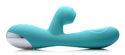 Shegasm 5 Star 10x Silicone Suction & Pulsing Rabbit - Teal