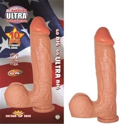 All American Ultra Whoppers - 10 in Straight Dong -Flesh