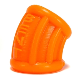 Bent 1 Ball Stretcher Curved Silicone  - Small - Orange