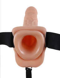 Fetish Fantasy Series 7 Inch Hollow Strap-on With Balls - Flesh
