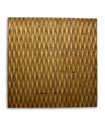 1" x 24" x 24" Gold Metallic Ridge - Wall Art
