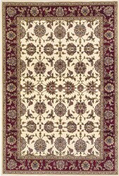 1' x 2' Ivory or Red Floral Vines Area Rug