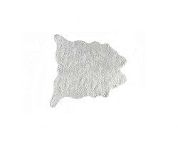 0.8" x 60" x 51" Acrylic Plush Polyester Grey Rug