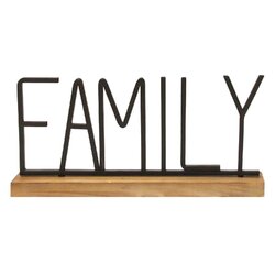"Family" Metal & Wood Tabletop