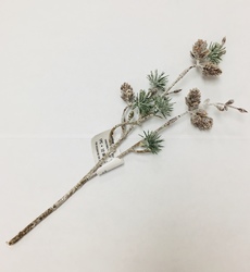 Christmas Pick Giltter Pine Cone 12 Inches