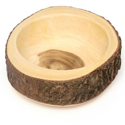 Acacia Bark Slab Bowl