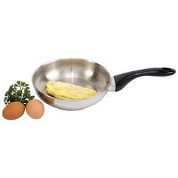 8-1/4" 12-Element T304 Stainless Steel Omelet Pan