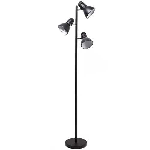 64 Inch Black 3 Light Tree Lamp Spotlight Floor Light Tree Lamp Spotlight Floor, Light Up Tree Floor Lamp