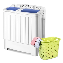 Category: Dropship Eco-home, SKU #E8P24075, Title: Small 110v Compact Twin Tub Washing Machine Washer Spinner