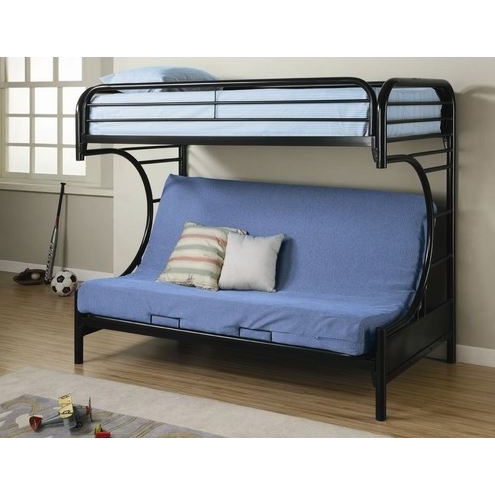 Metal Twin Over Full Futon Bunk Bed, Eclipse Twin Over Futon Metal Bunk Bed Assembly Instructions