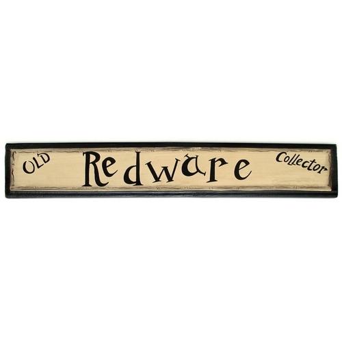 Wood Sign 'Old Redware Collector'